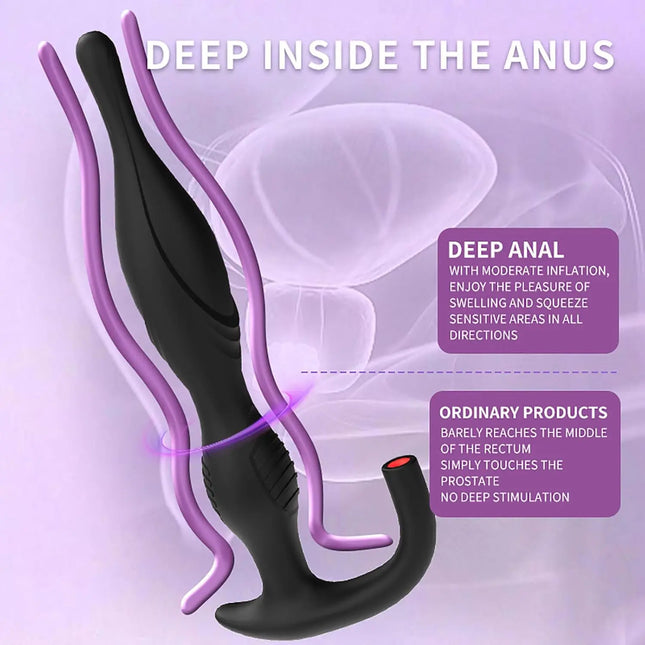 Silicone Inflatable Butt Plug Removable Pump for Anal Stretch Large Anal Plug Anal Trainer Anal Dildo Buttplugs Anal Sex Toys