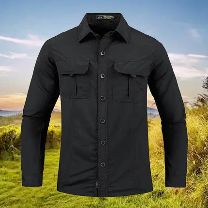 Lightweight Breathable Shirt Tactical Multifunctional Shirt Outdoor Long-Sleeved Work Shirt Breathable Sports Sun Protection