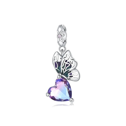 Original Charms 925 Sterling Silver Butterfly Pendant Dragonfly Flowers Bead For Women Necklace DIY Bracelet Fine Jewelry Gift