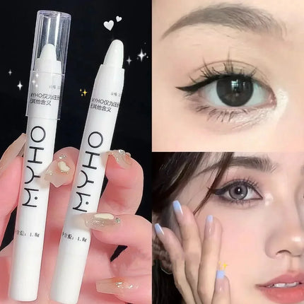 Glitter Highlighter Pen Pearlescent Lying Silkworm Pencils 1Pc Waterproof Long-lasting Brightening Eyes Stick Silver Eye Make Up
