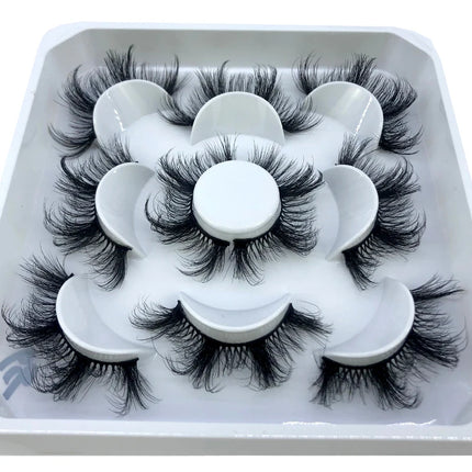 New 5 pairs 8-25mm natural 3D false eyelashes fake lashes makeup kit Mink Lashes extension mink eyelashes maquiagem