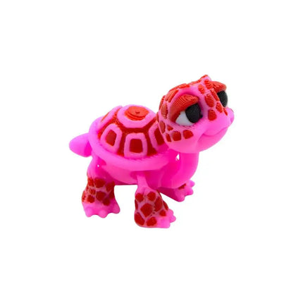 Simulated Turtle Model Plastic 3D Printed Cartoon Animal Toy Home Desk Decoration for Kids Learning Display