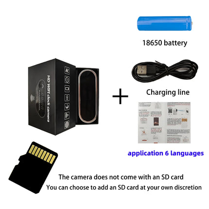 New upgraded version, 4K FHD mini camera, improved clarity, infrared night vision, mobile detection, WIFI remote viewing