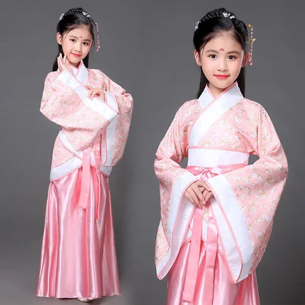 Autumn Two-piece Set Kids Hanfu Cosplay Tang Girl Suit Dance Costume Baby Outfits Ancient Girls Clothing Hanfu Children Suits