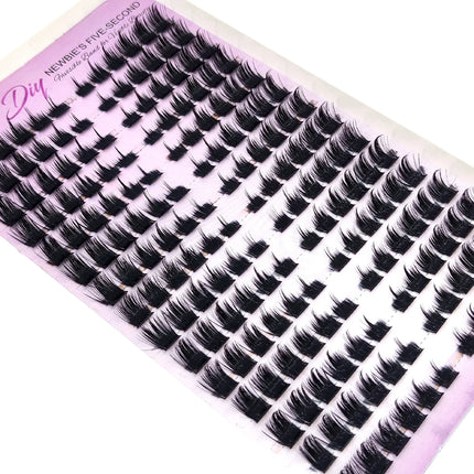 HBZGTLAD 15 Row Fairy Eyelash Cluster Manga Eyelash Cluster Transparent Spike Anime Eyelash Extension Makeup Tool Personal Manga