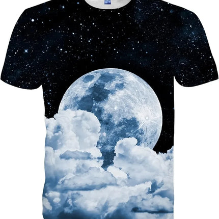 Mens Women Shirts 3D Printed T-Shirt Unisex Casual Short Sleeve Tops Tees for Adult