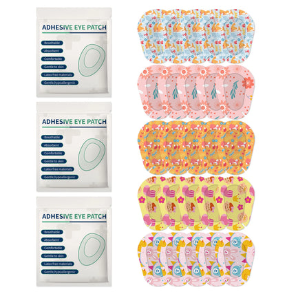 90PCS Child Amblyopia Eye Patch Training Eyeshade Orthoptic Corrected Eye Patches Lazy Kids Girl Boy Adult Adhesive Eye Mask Hot