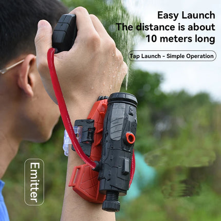 Spider Wrist Launcher Water Gun with Gloves Summer Water Fight Toy Cosplay Prop Outdoor Game Backyard Fun
