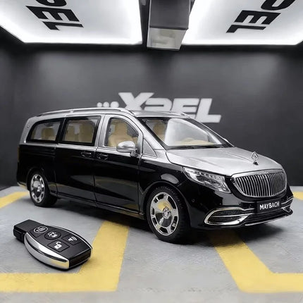 1:24 Maybachs VITO VS680 MPV Key Control Alloy Luxy Car Model Diecasts Metal Vehicles Car Model Simulation Sound Light Kids Gift