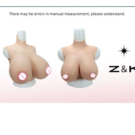 Large Realistic Silicone Fake Boobs Z cup Big Breast Forms Huge Enhancer Drag Queen Transgender Shemale Crossdress Prothesis
