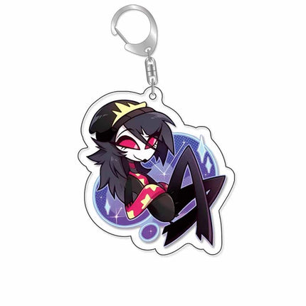 Anime acrylic keychain -Vaggie Alastor Cute Y2K Cartoon Pendant, suitable for bags and keys, perfect gift for fans car key bag