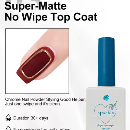 1/2/3PCS 12ML Soak Off Matte Top Base Coat for Nails UV Gel Polish Semi Permanent Functional Manicure Top Base Coat Varnish