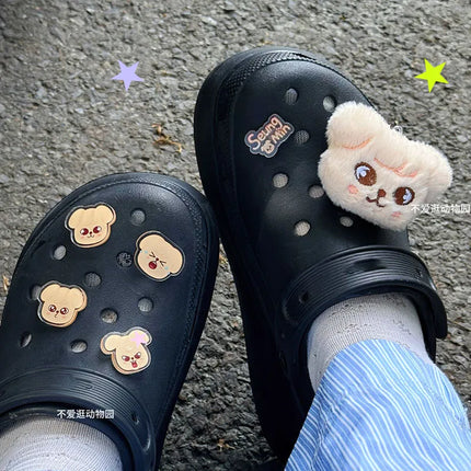 Skzoo Hot Korean Stray Kids Idol Boy Support Fan Cute Cartoon Hole Shoes Shoe Flower Anime Diy Accessories Decoration Xmas Gift