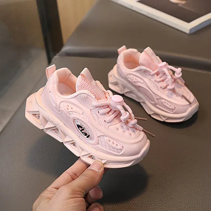 Baby Shoes2023 Spring Autumn New Boys and Girls Light Up Clunky Sneaker Small and Medium-sized Children's Soft Soled Baby Shoes