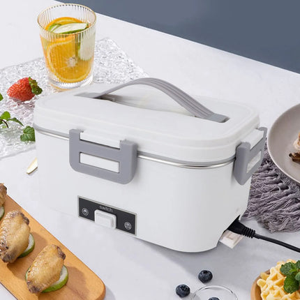 Electric Lunch Box 1.8L 360 Degree Circulation Heating SUS304 Liner Dishwasher Safe Portable Lunch Warmer Box