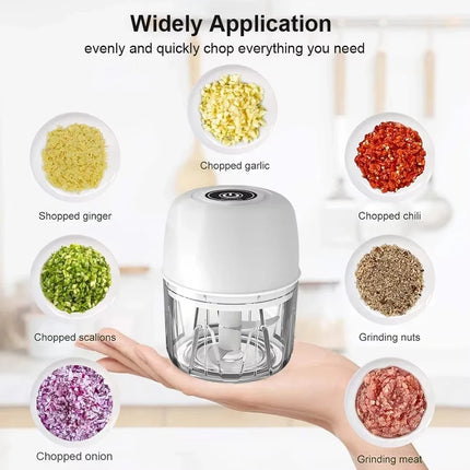 Garlic mashing machine food supplement machine household garlic cutter garlic crusher garlic pulling and pressing machine electr