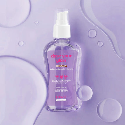 CLEAR SUNLESS TANNING GEL (DARK GLOW) MOISTURIZER AFTER SUN,Moisturizes and nourishes the skin, long-lasting bronze color