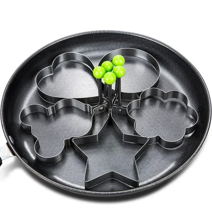 Premium Stainless Steel Heart-Shaped Fried Egg Mold-Ideal Omelette Ring & Must-Have Kitchen Accessory Gadget kitchen accessories