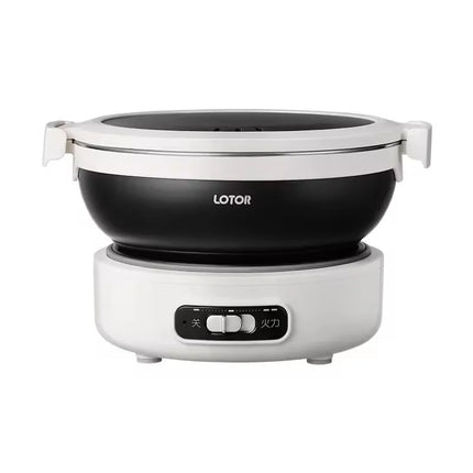 1.2L Folded Electric Cooking Pot Portable Multicooker Travel Rice Cooker Split Hot Pot 304 Stainless Steel Electric Skillt 500W