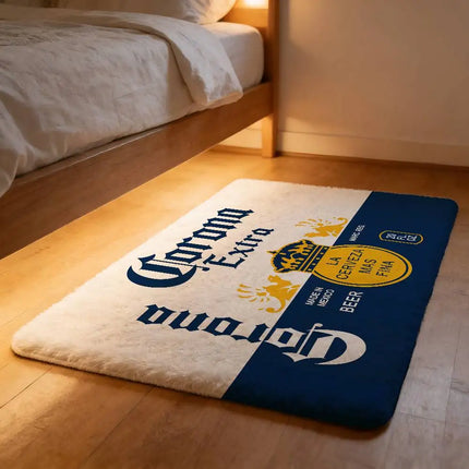 C-Corona E-Extra Beer Cloud Soft Plush Floor Mat Non-Slip, Shed-Free & Absorbent