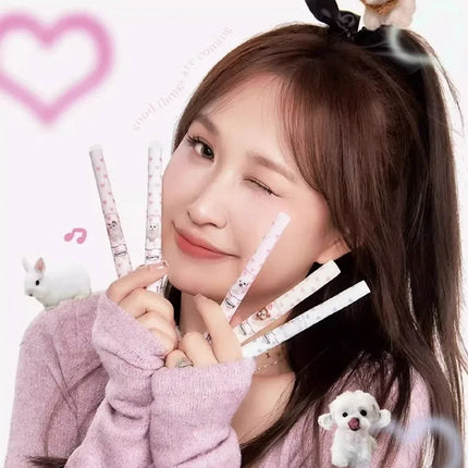 FLORTTE Dual-ended Lip Liner Pencil Natural Matte Cute Animals Nude Lipstick Pen Long Lasting Lip Gloss Korean Cosmetic Make Up