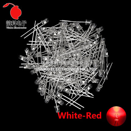 3MM 5MM Light Emitting Diodes Electronics Kit Box F3 F5 LED Diode Assorted Kit White Green Red Blue Yellow Orange