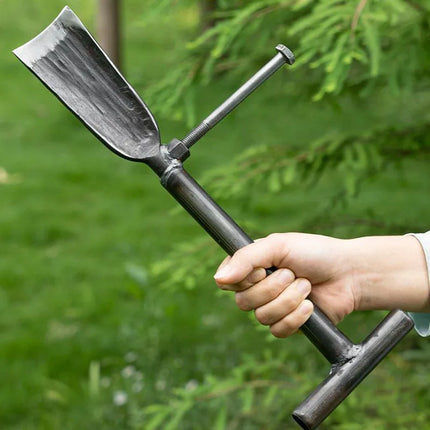 Manganese Steel Tree Digging Thickened Large Shovel Digging Pit Farm Tools Shovel with Foot to Move Seedlings Long Shovel