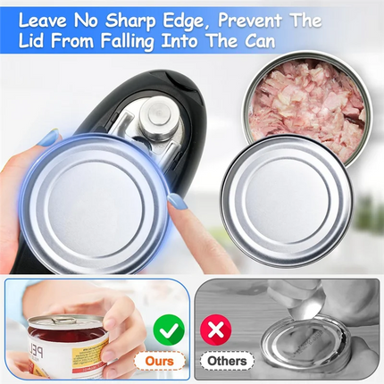 A52Q-Portable Electric Can Opener, Fits All Can Sizes,USB Rechargeable Kitchen Gadget