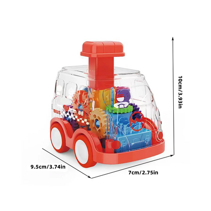 Children's pressing car toys, inertia gear cars, early education puzzle toys
