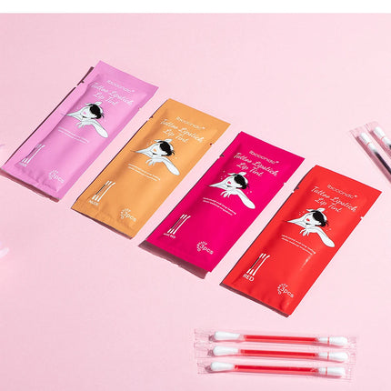 New Cotton Swab Lip Gloss Tattoo Lipstick Velvety Waterproof Matte Lip Gloss Portable Lip gloss Women Use Of Vacation Tourism