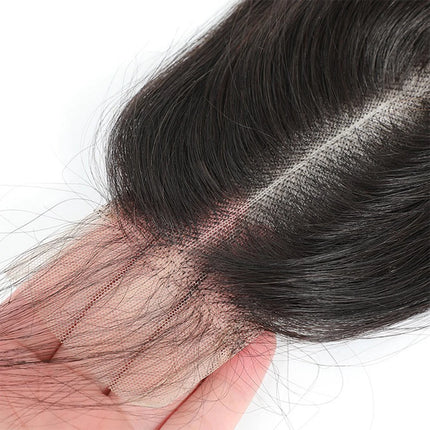 Straight 2×6 Swiss Lace Closure Brazilian Virgin Human Hair 2x6 Transparent Lace Closure Natural Pre Plucked for Black Women