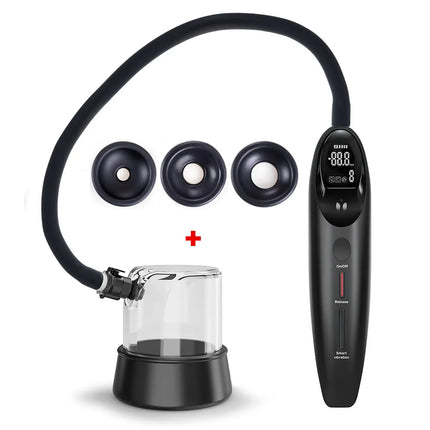 9x5.5cm Short Penis Pump Cup Electric Men Suction Glans Sucker Massager Anal Sex Machine Manual Adult Toys Juguetes Sexo Hombre