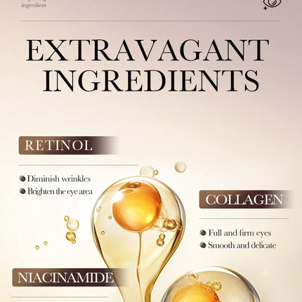 SADOER Retinol Eye Serum for Eyes skincare Anti Dark Circles Moisturizing Firming Nourishing Eye Cream Skin Care Products