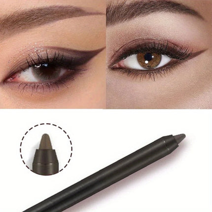 Black Brown Waterproof Eyeliner Pencil Long Lasting Easy To Wear Eye Liner Gel Matte Quick Drying Eyeliner Pen Makeup Cosmetic
