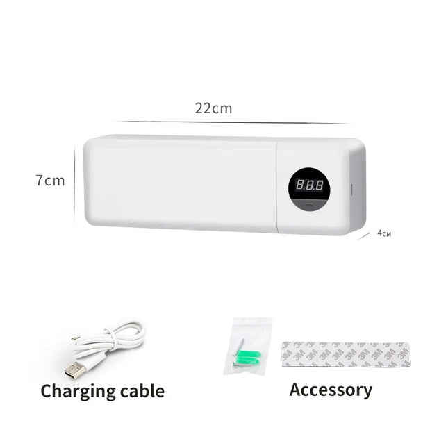 UV Toothbrush Sanitizer UV Light Cleaning Holder Toothbrush Smart Cleaner with Light Clean Air Drying Bathroom Wall Mount Holder