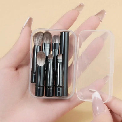 6-Pack Portable Makeup Brush Replacement Brush Head Nose Shadow Brush Travel Set