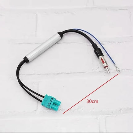 Car Special Radio Antenna AM/FM Audio Radio Signal Amplifier Dual Fakra RF Radio Antenna Aerial Adapter for Volkswagen