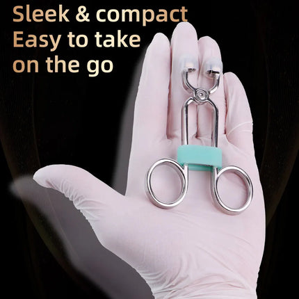 QKKQ Handheld Stainless Steel Nipple Clamp Nipples Stimulator Sexy Tools Teat Bondage For Women Couple Intimate Game BDSM Toys