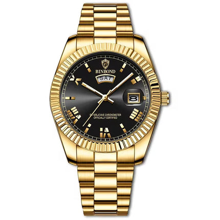 Fashion Men's Quartz Watch, Top Brand Sports Quartz Men's Watch, Stainless Steel Waterproof Date Week Watch, Men's watches for men
