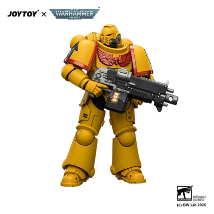 JOYTOY Warhammer 40,000 1/18 Action Figures Ultramarines Intercessor with Bolt Rifle, Bolt Pistol and Chainsword