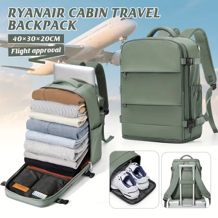 Women Men Hand Luggage Backpack Business College Laptop Travel Backpack Waterproof Carry on mochila viaje cabina avion 40x20x25