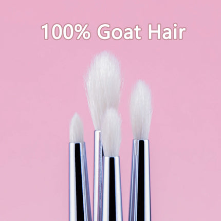 Tapered Crease Brush Large Small and Medium-sized Crease Makeup Brush Eyeshadow Crease Makeup Tool 100% Goat Hair & Copper Tube