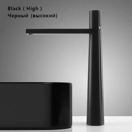 Modern Basin Faucet Brass Bathroom Sink Faucet Hot and Cold Water Mixer Tap WC Deck Mount Washbasin Faucets Bathroom Accessories