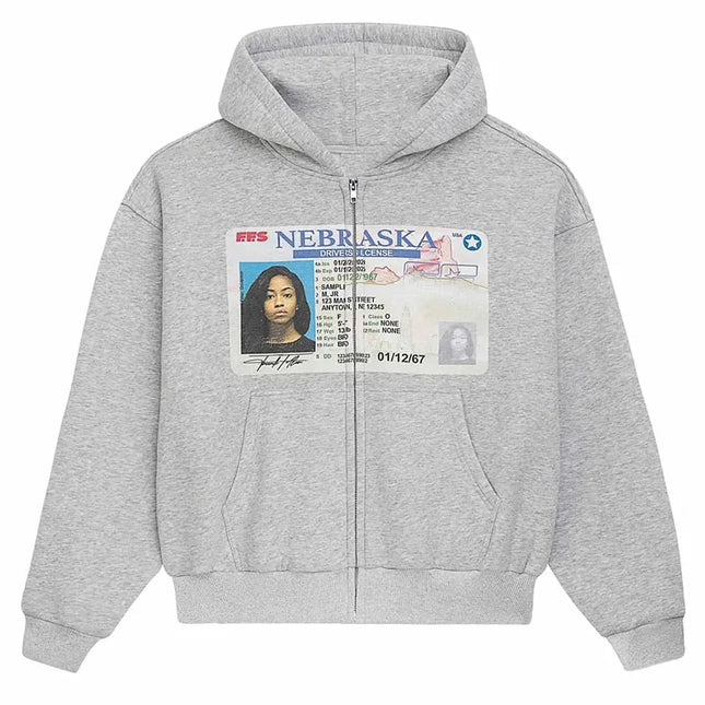 Y2K Autumn Funny ID Card Print Fashion Loose Zipper Casual Hoodie Aesthetic Long Sleeve Abstract Gothic Hip Hop Punk Streetwear