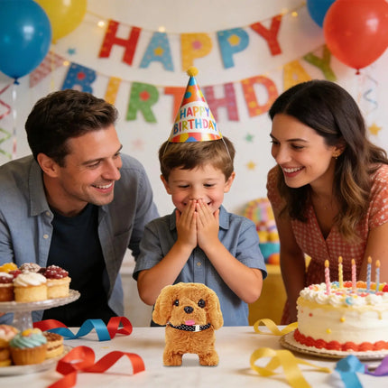 New Electric Realistic Plush Simulation Smart Dog Children Toy Can Walking And Call Electric Plush Robot Pet Dogs For Boys Girls