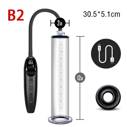 Electric Penis Pump Acrylic Airplane Cup Intelligent Pene sexy accessories for men Negative Pressure Cylinder Adult Product toys