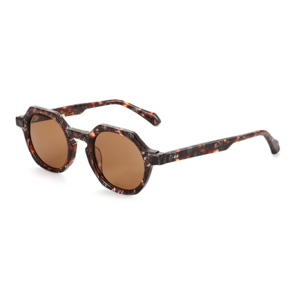 ZENOTTIC Prescription Sunglasses for Men S Size Fashion Polygon Acetate Frame Modish Design UV400 Protection