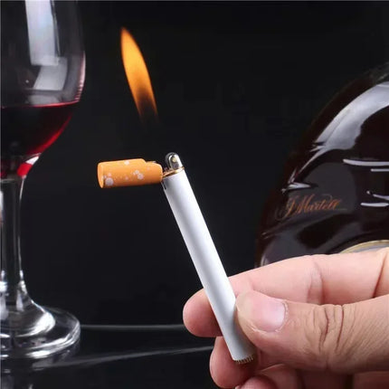Fastshipping Mini Compact Open Flame Lighter Metal Grinding Wheel Lighter Portable Can Place Cigarette Box Smoking Accessories