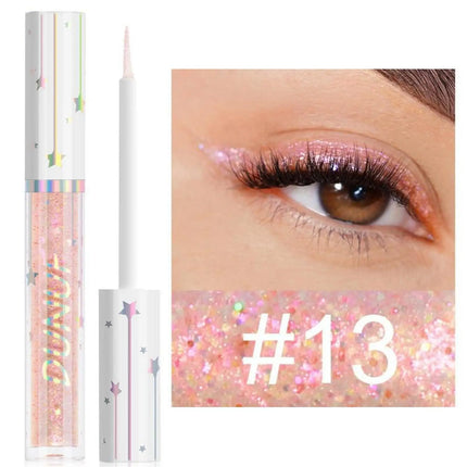 1PC Shiny, Colorful, Quick-drying, Blasting, Waterproof, Vibrant Liquid Eyeliner and Eyeshadow, Ideal Holiday Gift Collection