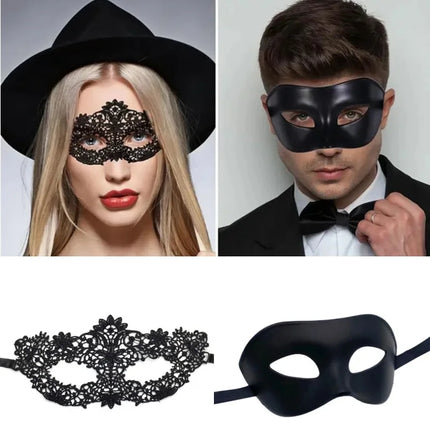Valentine's Day Mask and Collar Set for Couples Costume Parties Cosplay and Fun Accessories to Spice Up the Celebration